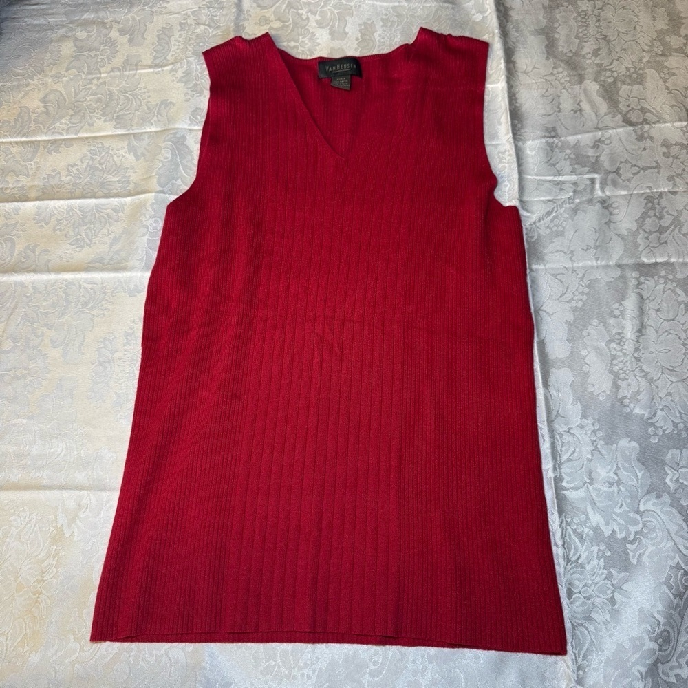 Van Heusen Deep Red Knit Top